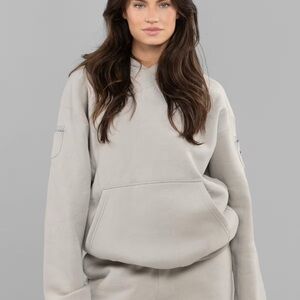 Women's Comfrt Hoodie travel set in Stone. 
Not the one with the mask.